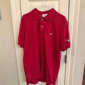 Ole Miss Southern Tide Classic Red Polo Shirt